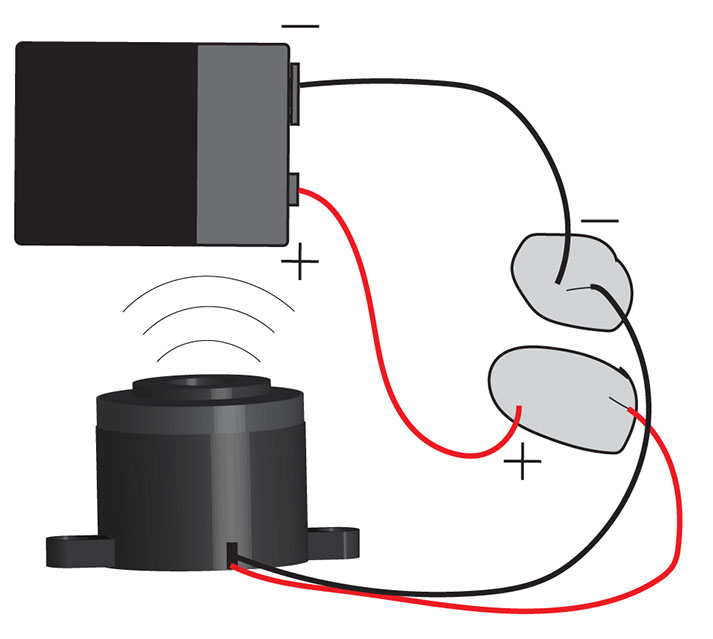 Buzzer with Conductive Putty