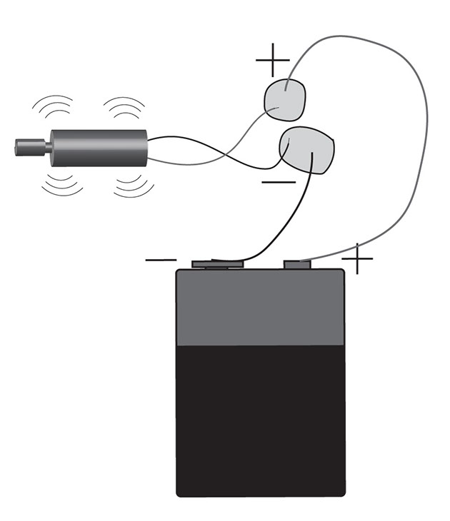 Vibrating Motor with Conductive Putty